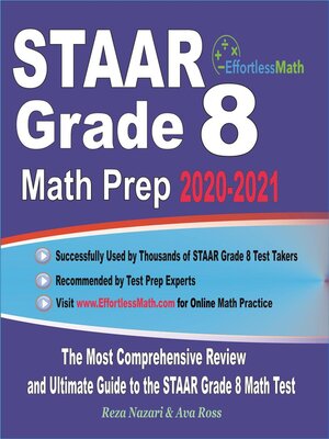 cover image of STAAR Grade 8 Math Prep 2020-2021